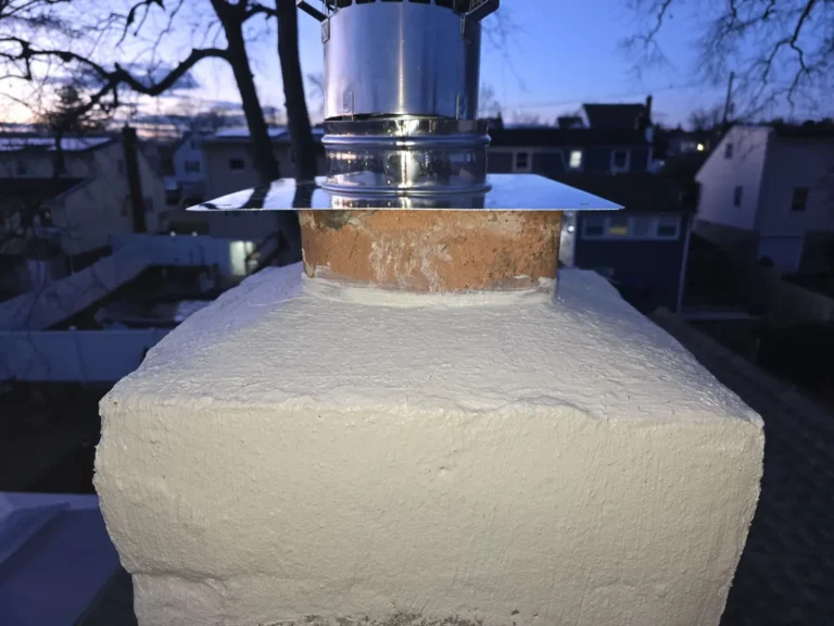 Chimney crown and metal liner termination in Union