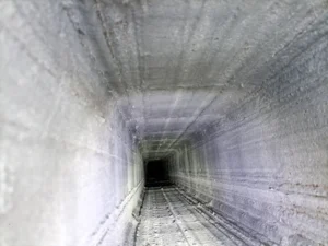 Interior view along the fireplace flue in Glassboro