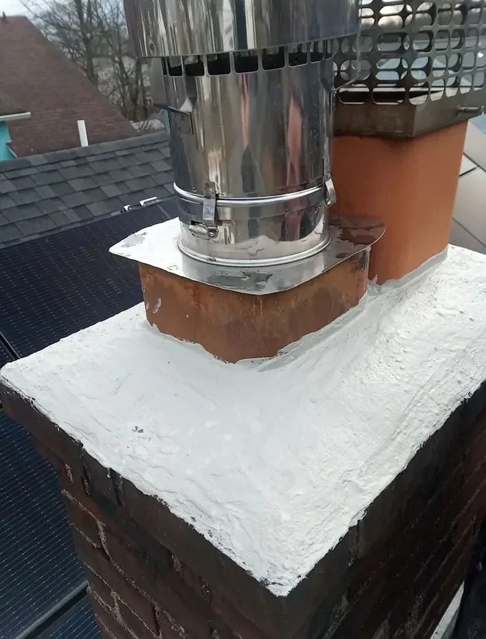 Chimney crown and flue terminations in Morris Plains
